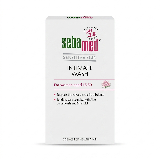 [SANA-105] غسول نسائي سيباميد — Sebamed Sensitive Skin Intimate Wash pH 3.8 — 200ml