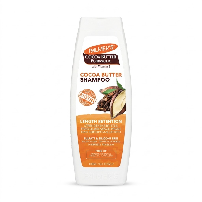 [SANA-125] شامبو بالمرز بزبدة الكاكاو والبيوتين — Palmer's Cocoa Butter Formula Length Retention Shampoo with Biotin — 400ml
