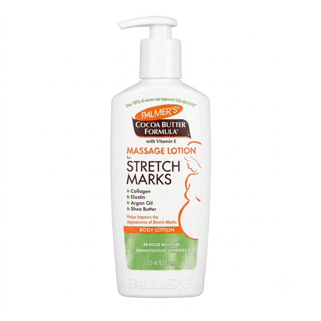 [SANA-131] لوشن بالمرز لعلامات التمدد — Palmer's Cocoa Butter Formula Massage Lotion for Pregnancy Stretch Marks — 250ml