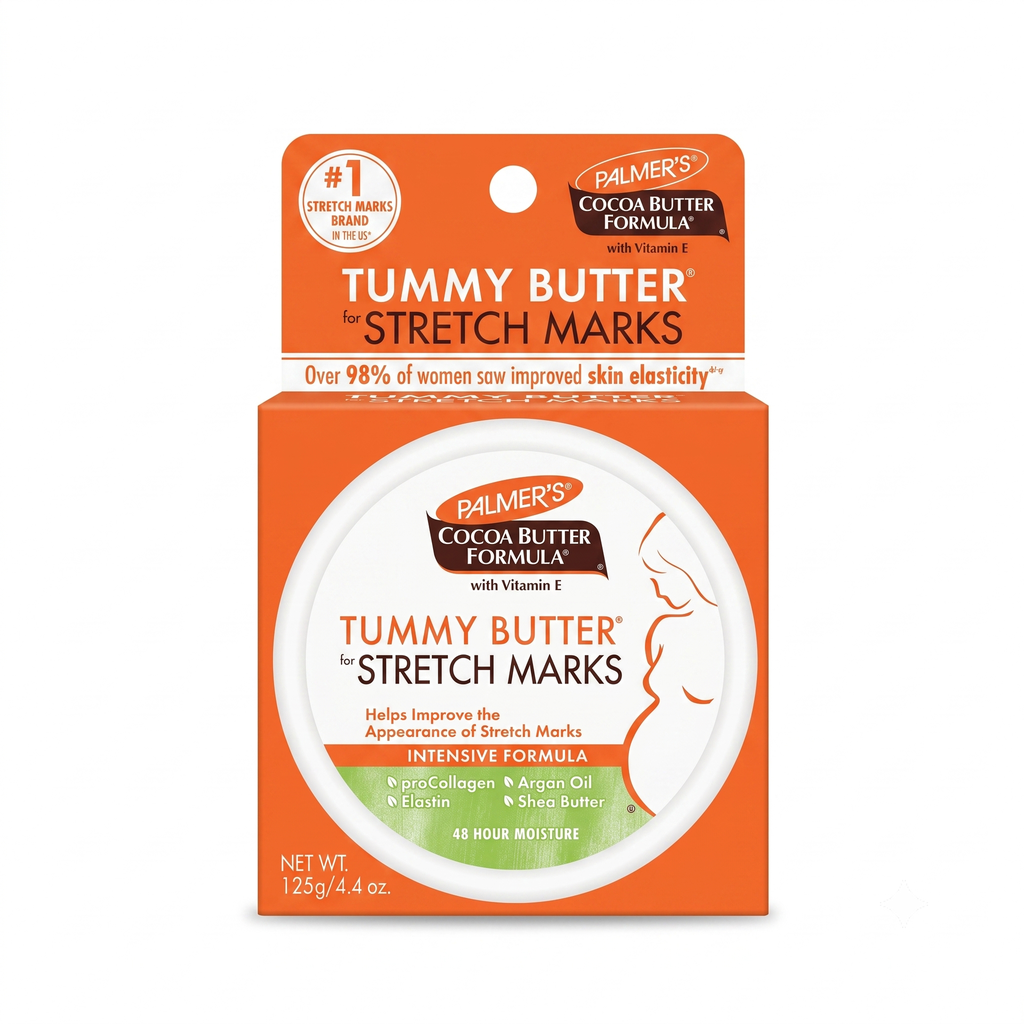 [SANA-132] زبدة بالمرز للبطن وعلامات التمدد — Palmer's Cocoa Butter Formula Tummy Butter for Pregnancy Stretch Marks — 125g