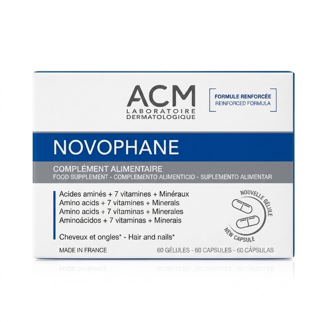 [SANA-135] مكمل نوفوفان للشعر والأظافر — ACM Novophane Reinforced Formula — 60 Capsules