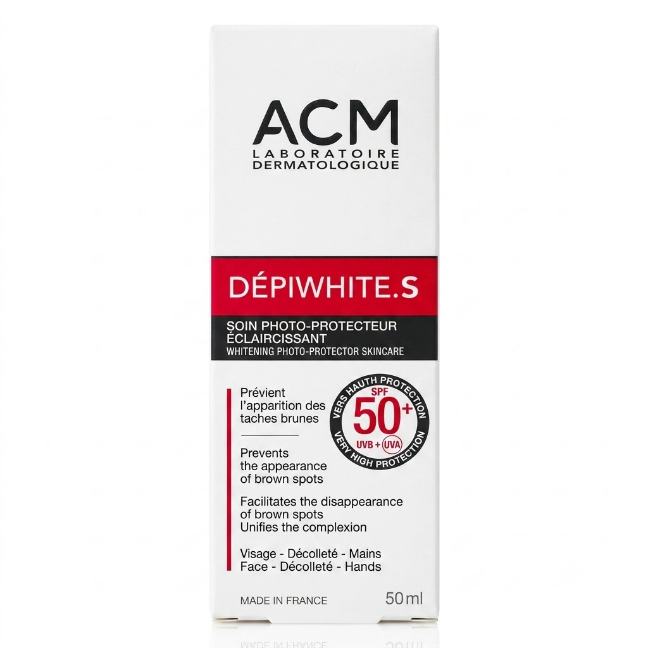 [SANA-136] واقي شمس ديبي وايت إس للتصبغات — ACM Dépiwhite S SPF50+ — 50ml
