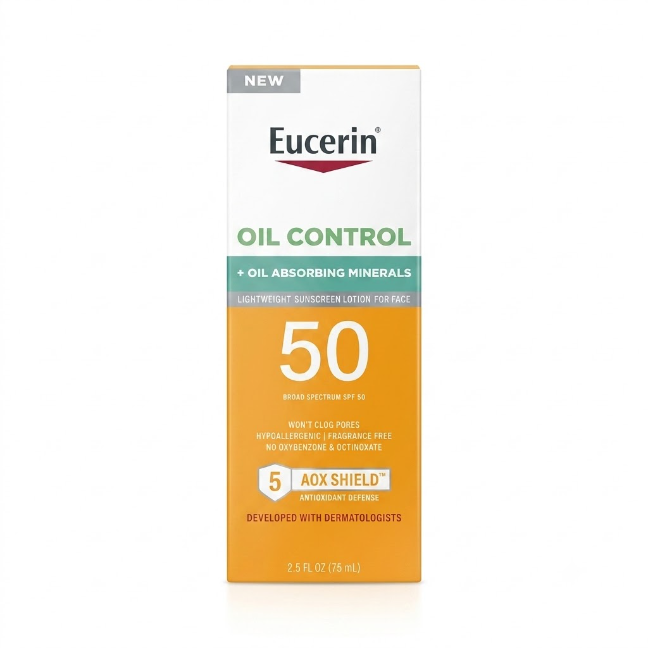 [SANA-141] واقي شمس يوسرين للتحكم بالدهون — Eucerin Oil Control Sunscreen SPF50 — 75ml