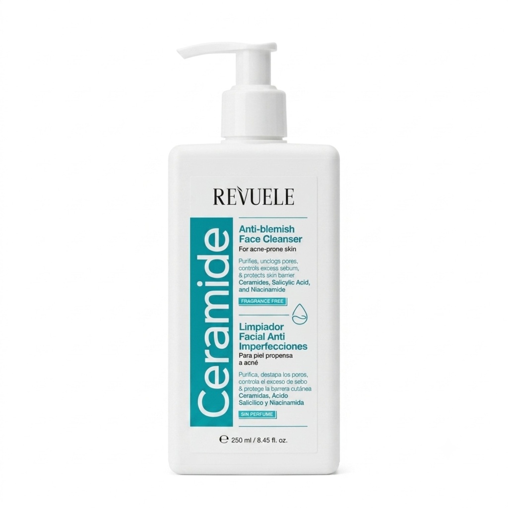 [SANA-170] غسول وجه ريفيولي مضاد للشوائب — REVUELE Ceramide Anti-Blemish Face Cleanser — 250ml