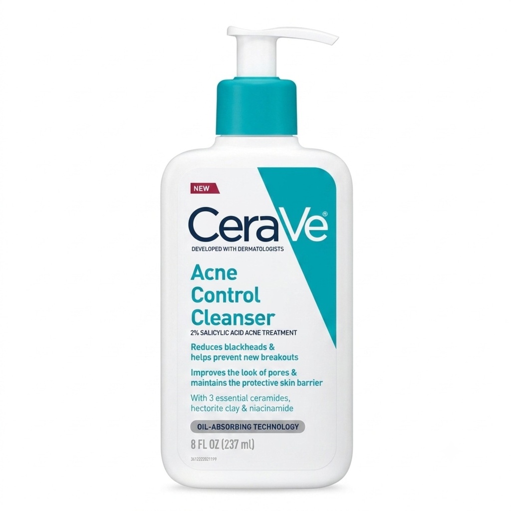 [SANA-191] غسول سيرافي للحبوب — CeraVe Acne Control Cleanser 2% Salicylic Acid — 237ml