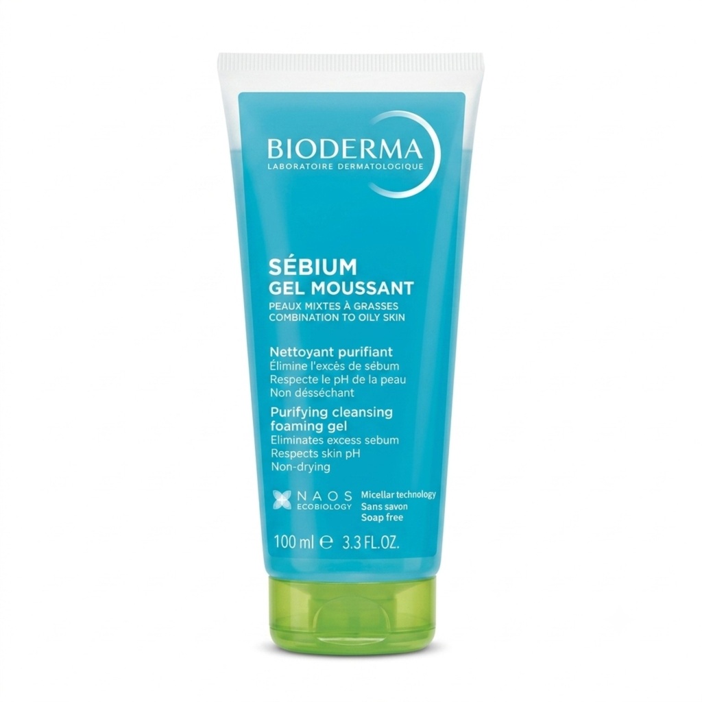 [SANA-196] غسول بايوديرما للبشرة الدهنية — Bioderma Sébium Gel Moussant — 100ml