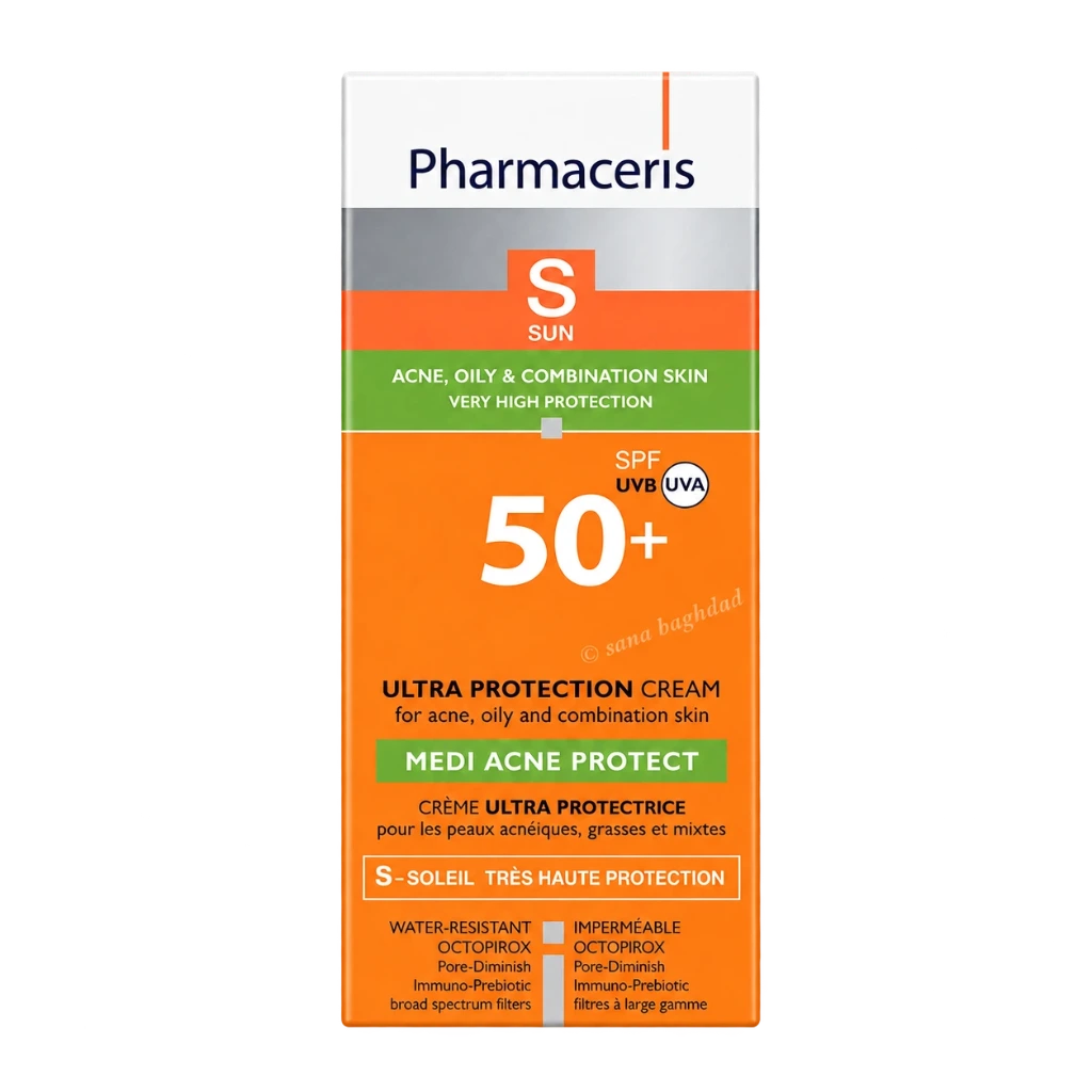 [SANA-011] واقي شمس فارماسيريس — Pharmaceris S Medi Acne Protect Ultra Protection Cream SPF50+ — 50ml
