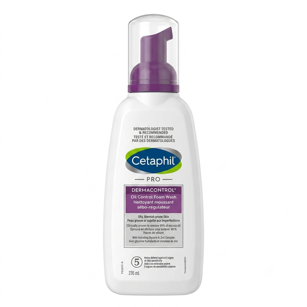 [SANA-029] غسول وجه سيتافيل — Cetaphil DermaControl Oil Control Foam Wash — 236ml