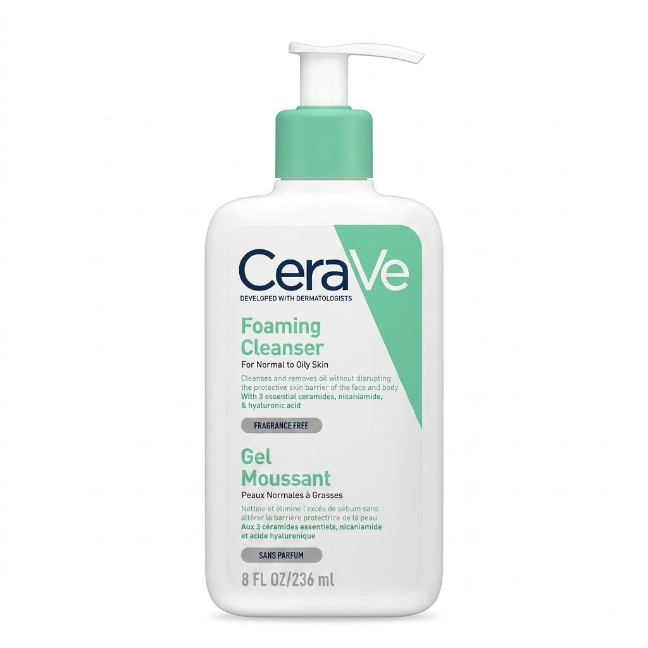 [SANA-032] غسول وجه سيرافي — CeraVe Foaming Cleanser — 236ml