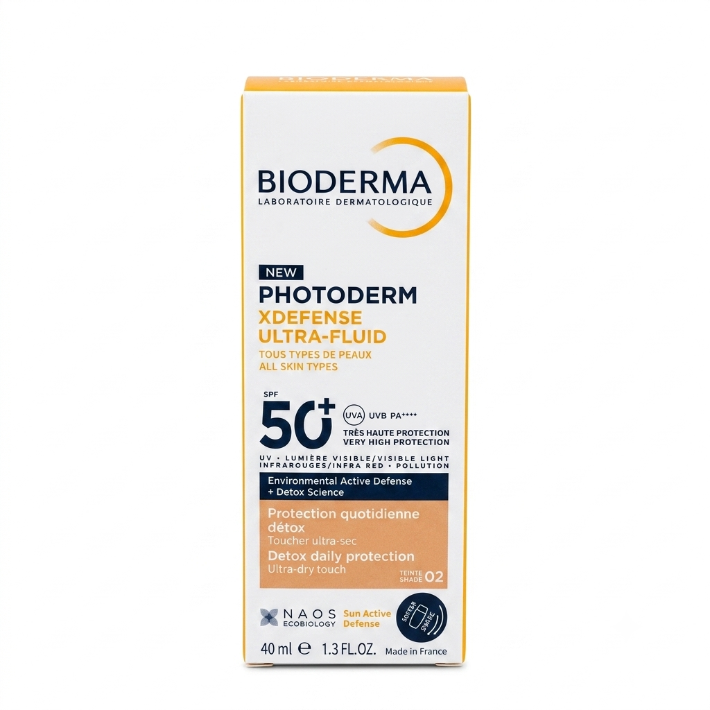[SANA-068] واقي شمس ملون بايوديرما — Bioderma Photoderm Xdefense Ultra-Fluid SPF50+ Shade 02 — 40ml